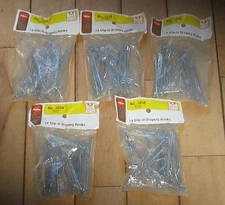 70 Heavy-Duty Slip-On Drapery Hooks Pleated Drapes Curtains new in packages