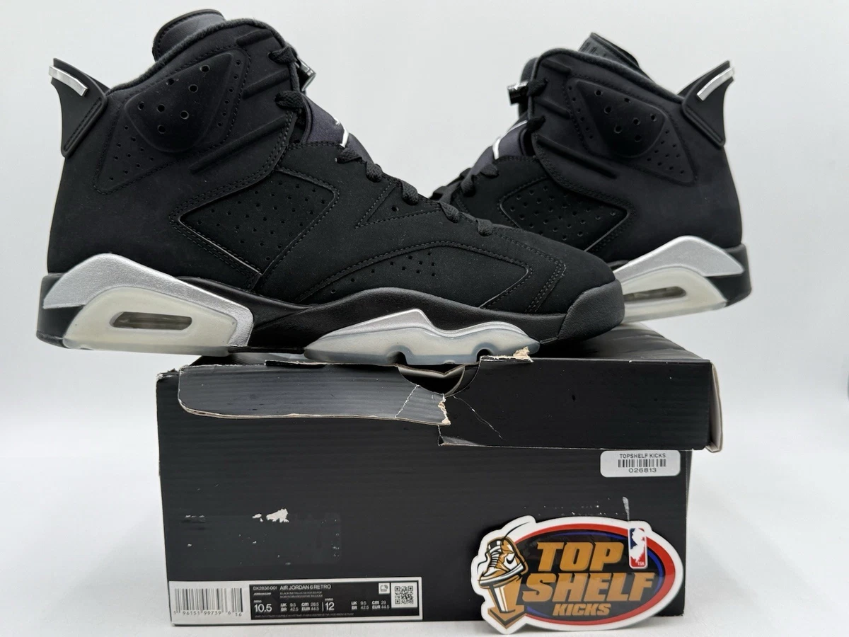 DS New Nike Air Jordan 6 Retro Mid Chrome Authentic Size 10.5