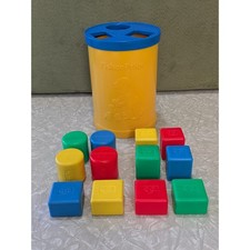 Fisher Price Vintage Baby's First Blocks Shape Sorter 1977 414 Complete 