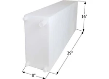 Icon 12724 Fresh Water Tank, WT2460, 39 x 16 x 8, 20 Gal w/1/2" Fittings