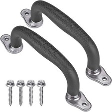 Non-Slip Black Playground Safety Handles, Durable Indoor Outdoor Grab Hand Grips