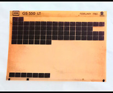 Suzuki GS550LT Spare Parts List Microfiche (Feb 1980).