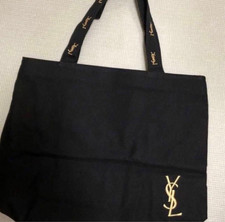 Borsa tote YSL Yves Saint Laurent Parfums nera oro logo novità ufficiale Giappone