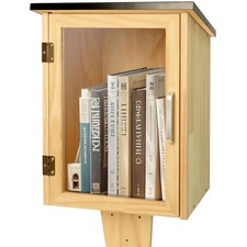 Outdoor Library Book Box, Little Library for Sharing books, DIY Storage Woode...