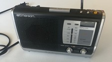 Emerson Portable Instant Weather AM/FM Clock Radio RP6251 Tested Working