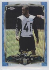 2014 Topps Chrome Blue Wave Refractor Aaron Colvin #201 1s6