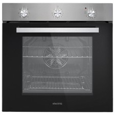 electriQ 69 L Fan-Assisted Built-In Oven – 6 Func, A Rated, Plug-In