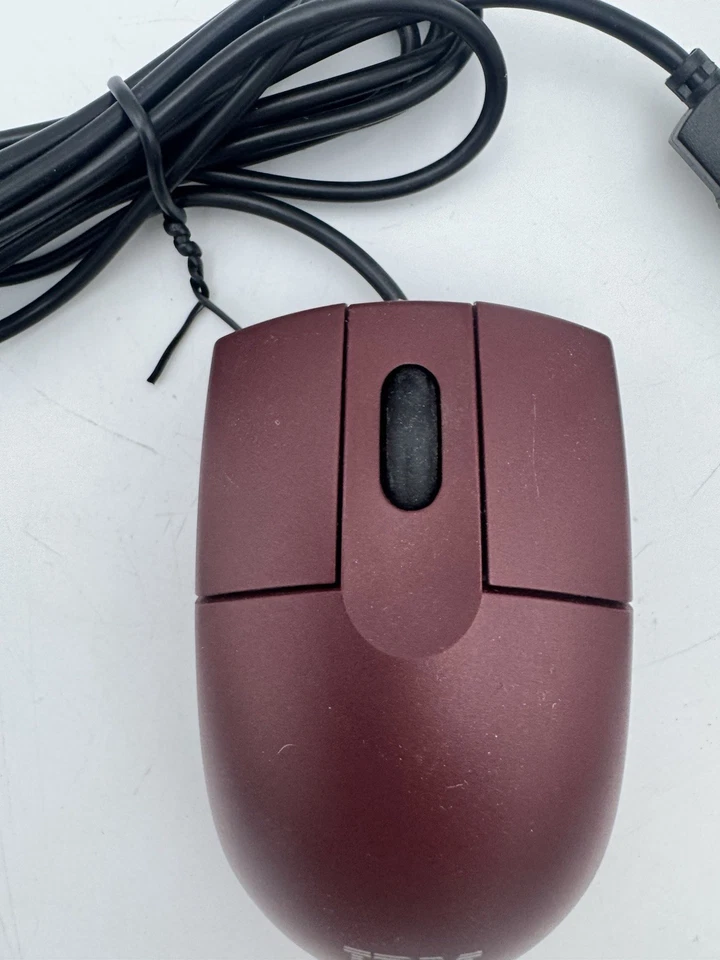 IBM Wired USB Optical 3-Button Mouse w/ Scroll Wheel Red MO28BO New Unused - Image 3 of 4