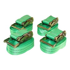 SET 4 STÜCK! Zurrgurt Spanngurt mit Ratsche 6m 38mm 2t 2000kg 2000 daN einteilig