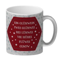 Glitzer-Glitzer-Kaffeebecher Mit GlüHwein Motiv