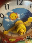 Fisher-Price Teaching Clock #998 Music Box + Mini-Copter #448 Pull Toy Vintage — photo 6