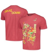 NEW Unisex David Bowie Serious Moonlight Tour Washed Graphic Reprint Shirt Siz L