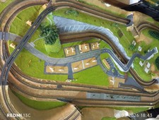 Spur Z  Anlage 1,45 m x  0,75 m von Märklin mit viel Zubehör, Selbstabholung