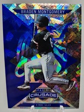 2025 Panini Crusade #15 Braden Montgomery Crusade Cracked Ice Blue