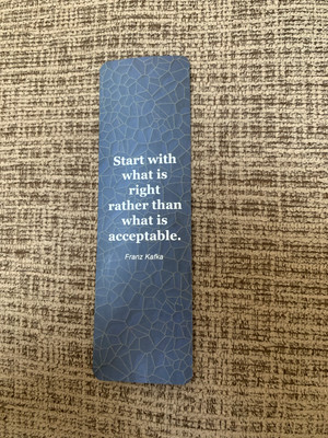 2 SIDED BOOK MARKER GREAT AS AN ADD ON GIFT ''LIVE RIGHTLY QUOTES''