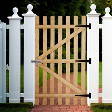 900mm Wide Rounded Picket Garden Gates Pedestrian Gates Fence Pressure Treated