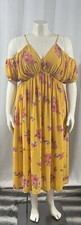 Current Air Los Angeles Yellow Floral Dress Size M