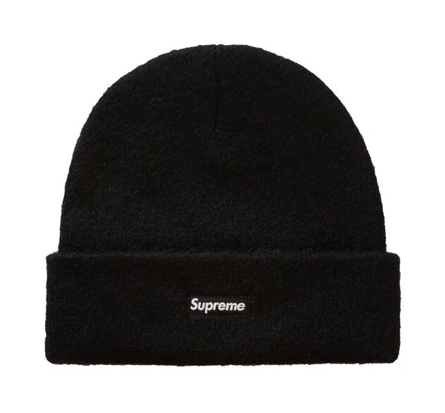 Supreme Mohair Beanie (FW20) (noir) *DEADSTOCK*