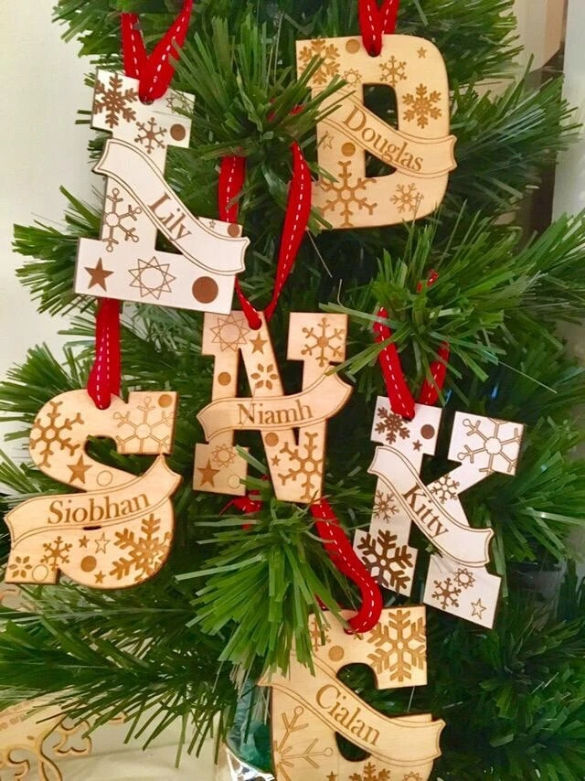 Letters Alphabet Christmas Tree