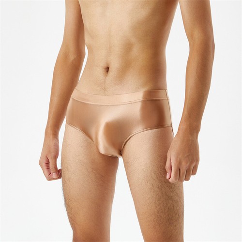 Men's Glossy Briefs Swimwear Panties Smooth Low Rise Bikini Thongs Underwear﹜ - Picture 23 of 33