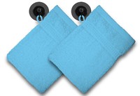 2Er Pack Waschhandschuhe Waschlappen TüRkis 16X21 Cm Frottee Baumwolle Set