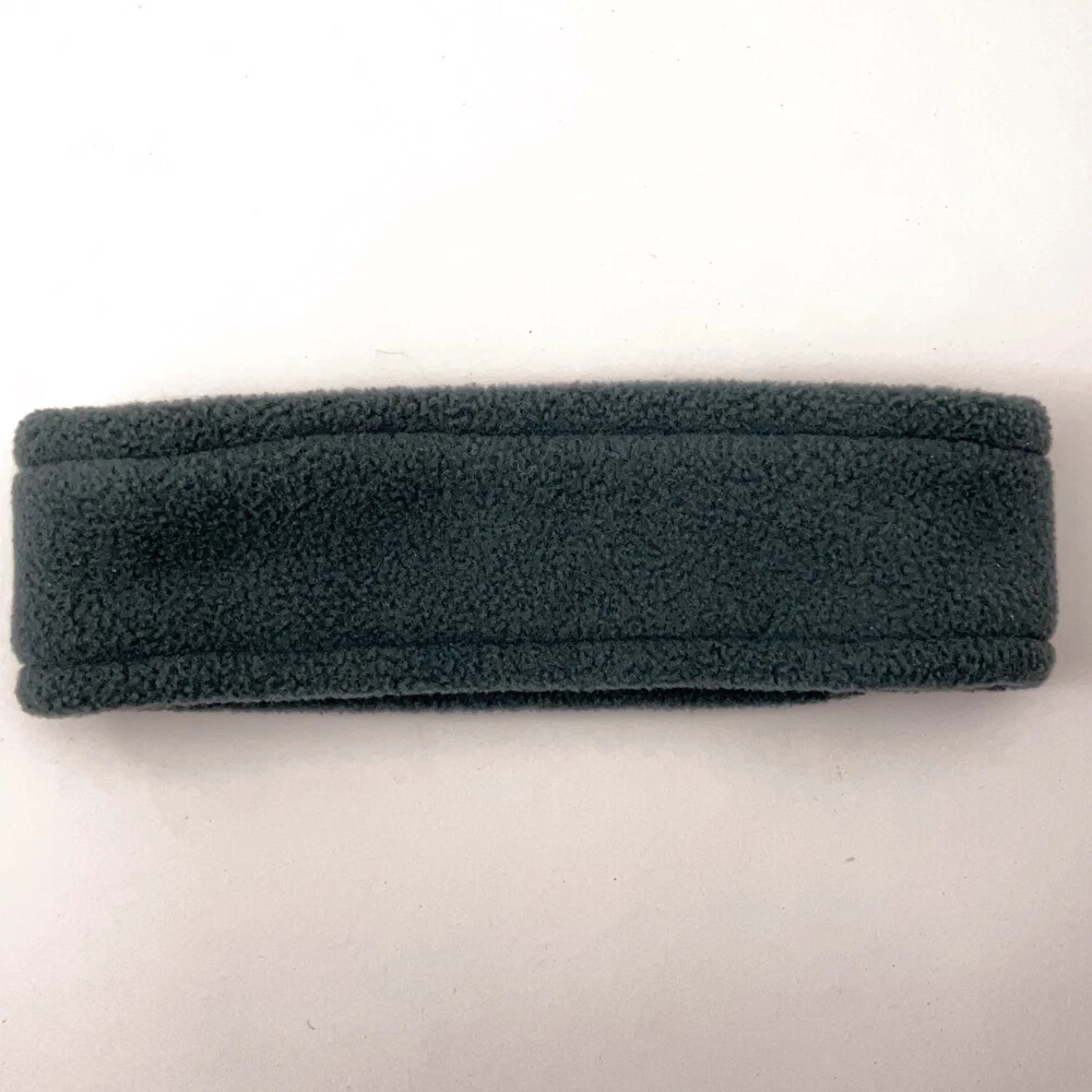 Vintage Dark Gray Fleece Log House Designs Chatham NH USA Made Ski Headband