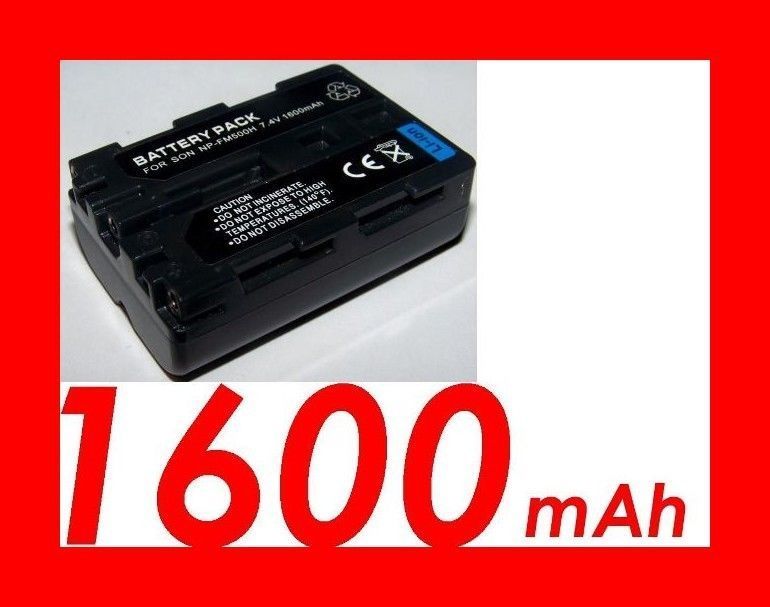 Batterie NP-FM500H pour Sony Alpha, cellule lithium-ion 1600mAh de remplacement