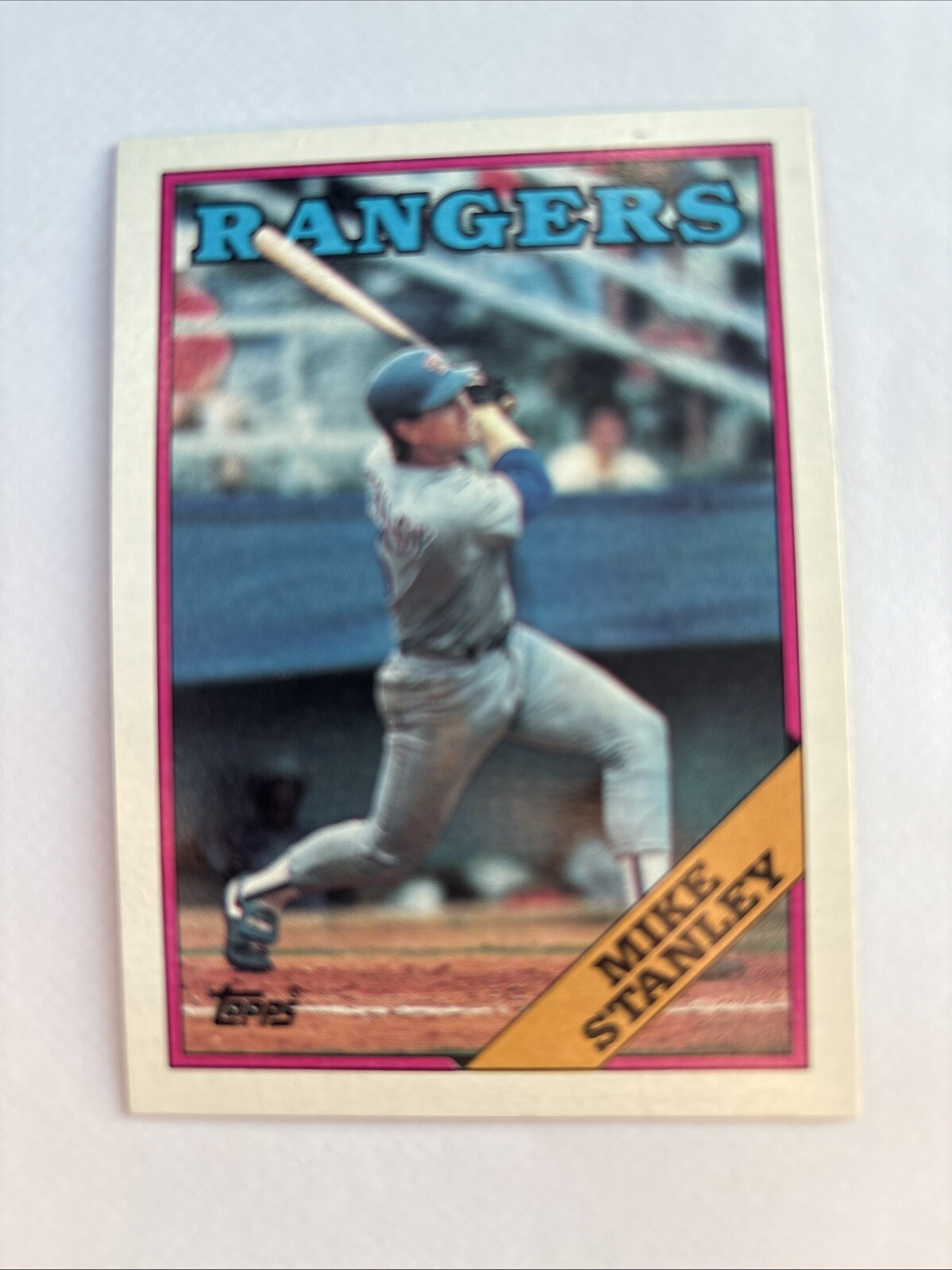 1988 Topps Mike Stanley Texas Rangers #219