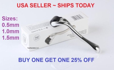 540 Titanium Premium Micro Derma Roller Acne Scars Wrinkles 0.5mm 1mm 1.5mm