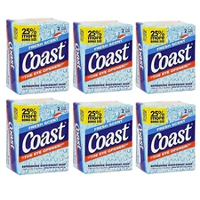 Coast Deodorant Soap Bar Fresh Scent 4.12 oz Each Eye Opener Pack of 12