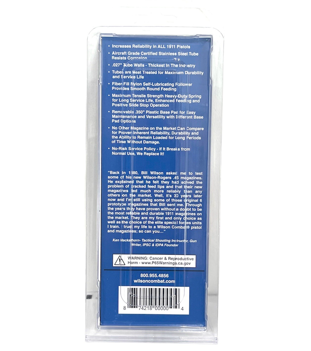 Wilson Combat 47D 1911 FullSize 8Round .45 ACP Magazine INSTITUTO