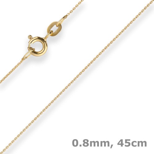 Catena Unisex in oro giallo modello Fune 45 cm media | - La tua g