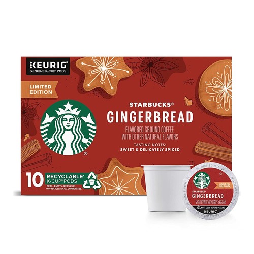 Starbucks GINGERBREAD Coffee 10 K-Cup 