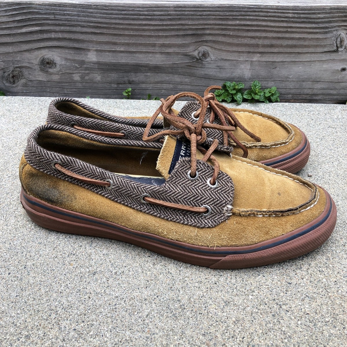 SPERRY TOP SIDER Boat Shoes Mens 10.5 M Loafers Wool Leather  display picture 1