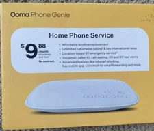 Ooma Phone Genie Home Phone Service OOMAPG 100-0474-100 NIB