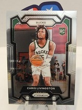2023-24 Panini Prizm Chris Livingston RC #156 Milwaukee Bucks 