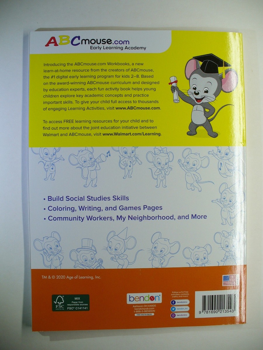 ABC Mouse Early Learning Academy Workbook Ages 3-8