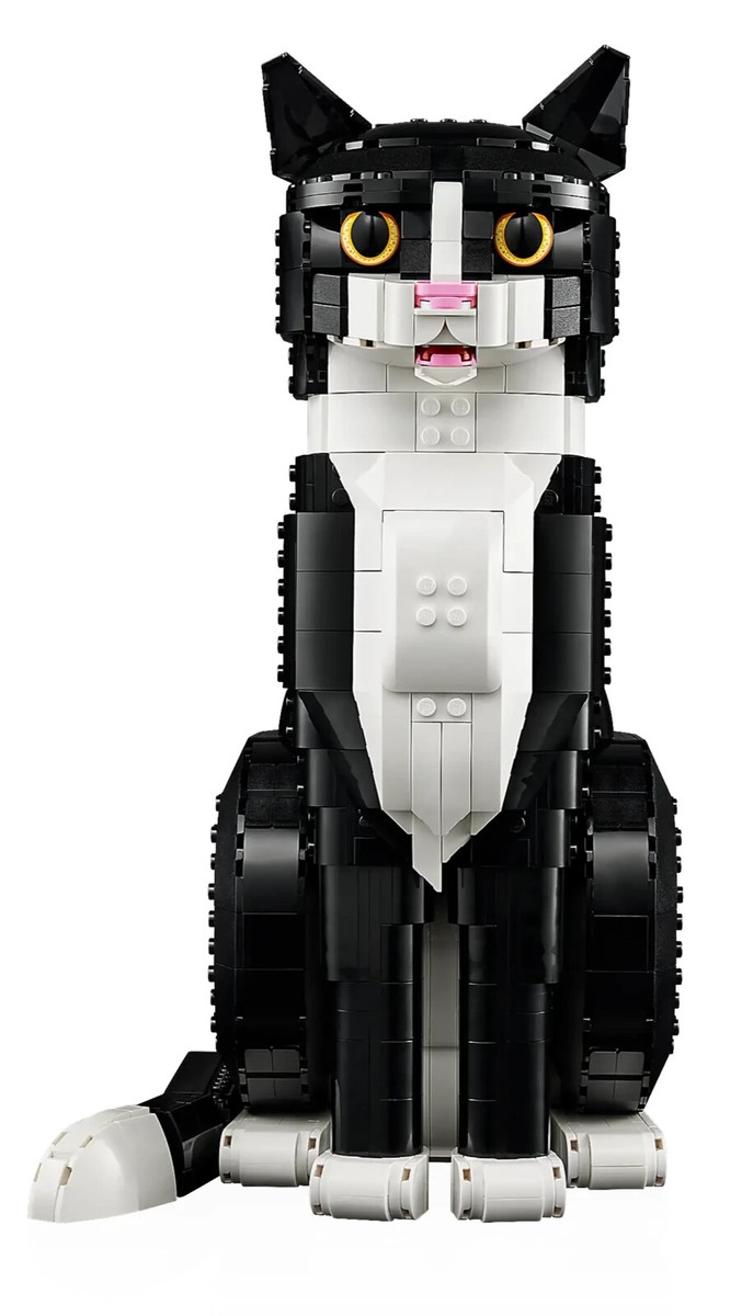 Lego Ideas Tuxedo Cat 21349 Cat/Gato Lover Building Kit 1710 Pcs
