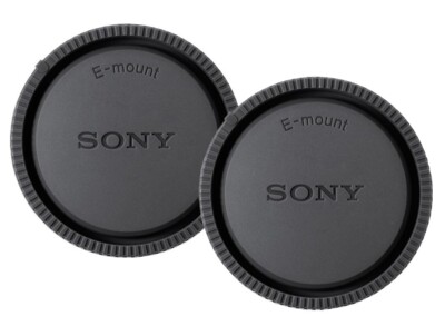 2 Objektivdeckel hinten für Sony NEX E Mount Objektive Sony Logo   UK LAGER
