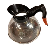 Service Ideas PCB18 Coffee Decanter with Removable Orange Decaf ID