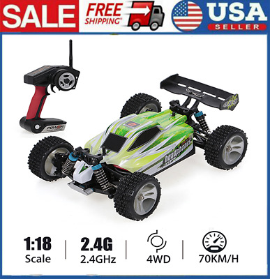 WLtoys A959-B 1:18 RC Car 2.4GHz Off Road 70KM/H High Speed Vehicle Toys US Q0H0