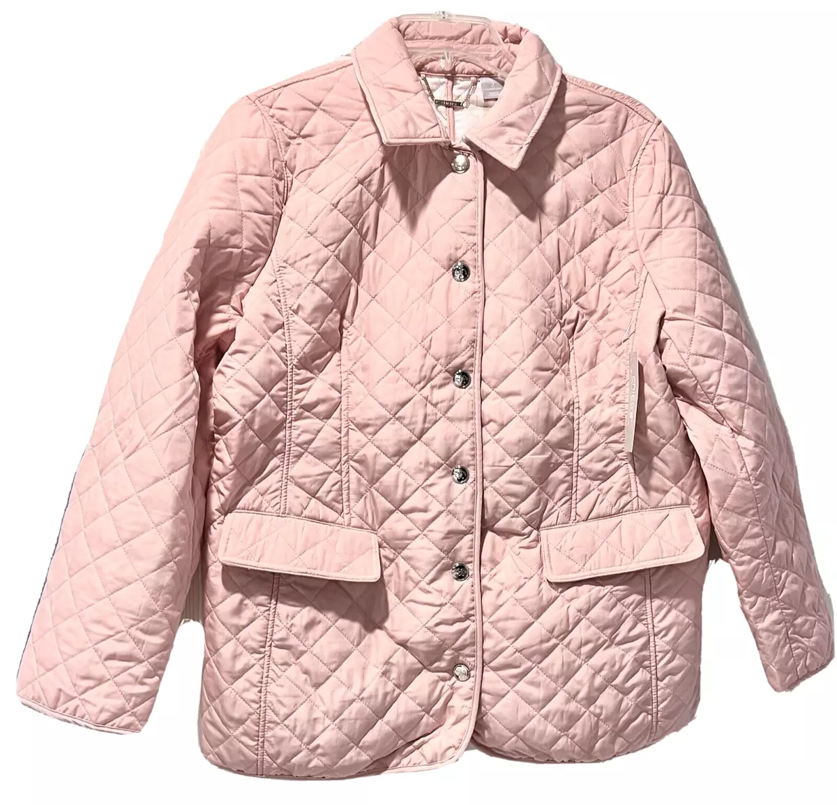 Chico's Pink Quilted Jacket 2 L or XL