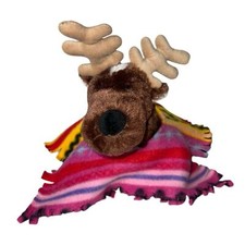 Ganz Webkinz Reindeer No Code with Clothes Stuffed Animal Plush HM137