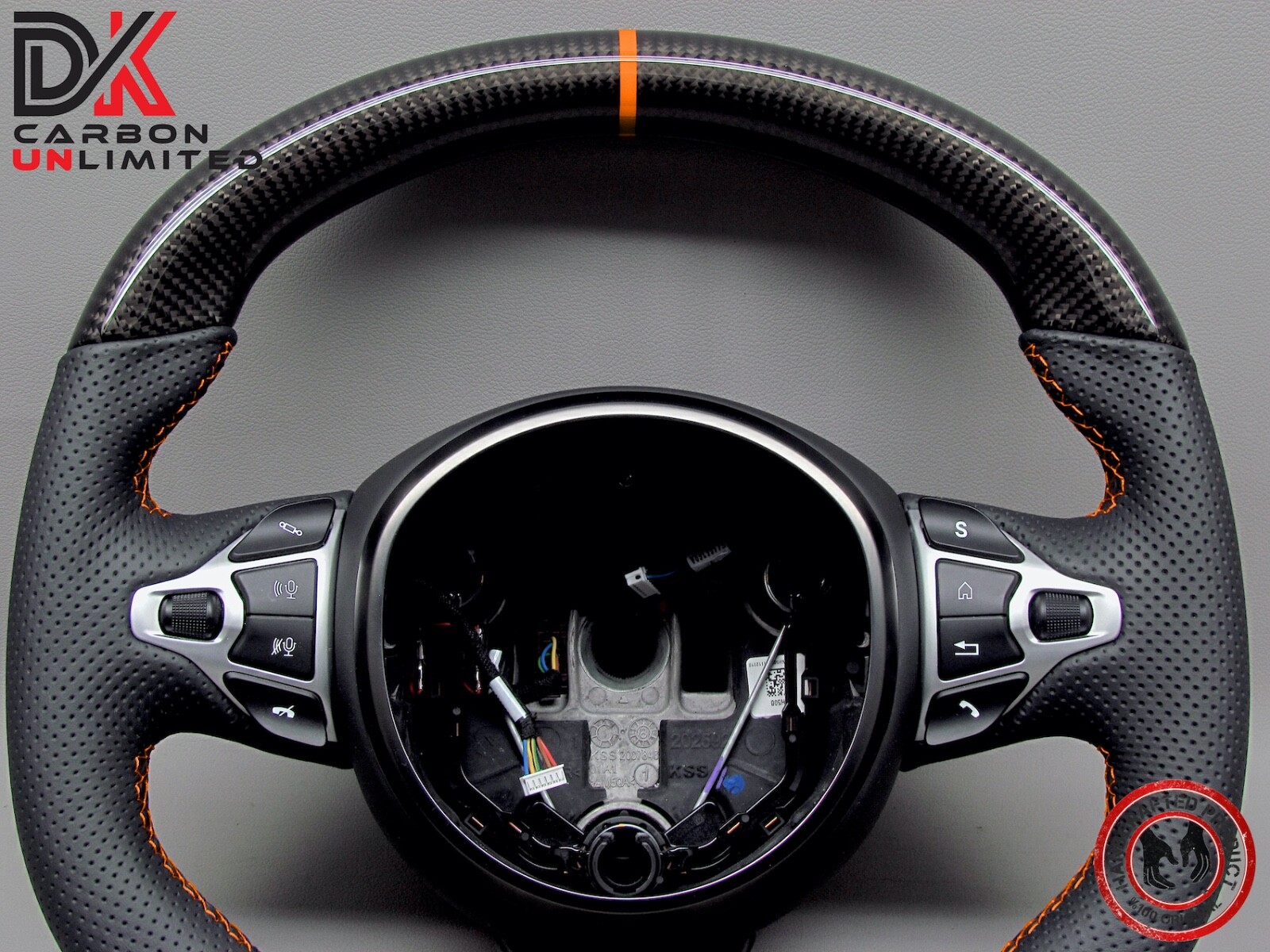 Aston Martin Vantage DBS DB11 Superleggera Orange Ring Carbon Steering Wheel v1