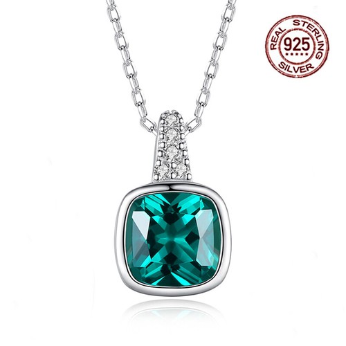 New Real s925 Sterling Silver Green Citrine Gemstone Women Girl Necklace Earring - Picture 12 of 14
