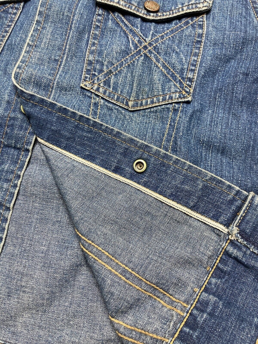 Vintage 1960s big yank denim trucker jacket selvedge western Vintage 1960s big yank denim trucker jacket selvedge western