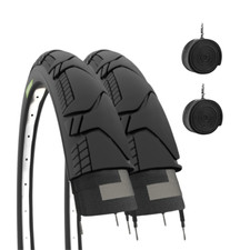 2 Tires 700X45 C + Inner Tubes Demi Slick Gravel Bike Adult Trekking