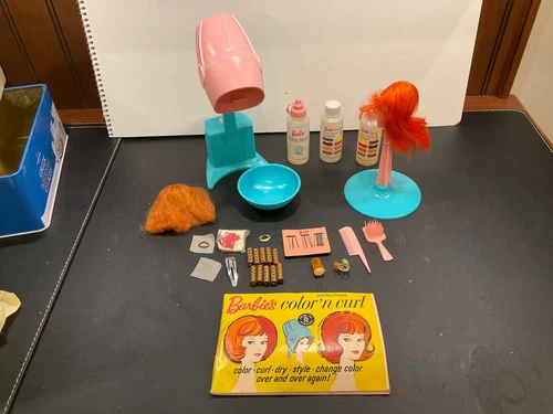 Vintage Mattel Barbie:  1964 COLOR MAGIC COLOR & CURL Playset