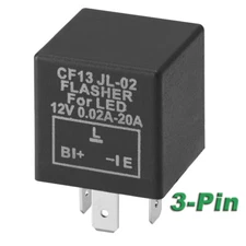 Turn Signal Hazard LED Flasher Relay CF13 3Pin No Fast Hyper-flash Blinker 3-PIN