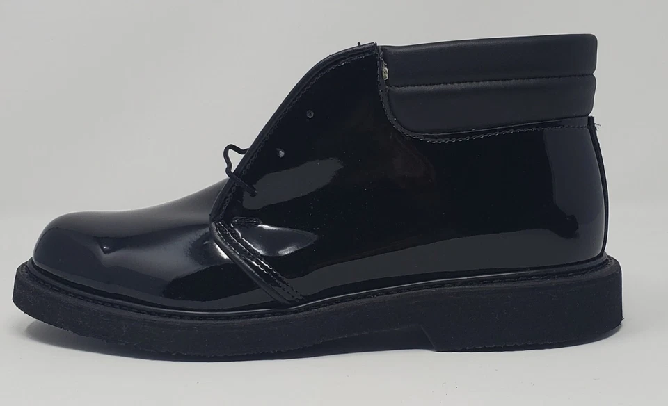 Bota Chukka Bates Lites E00053 Cuello Acolchado Alto Brillo Negra Talla 3,5 B nuevo en caja Foto 4 de 4